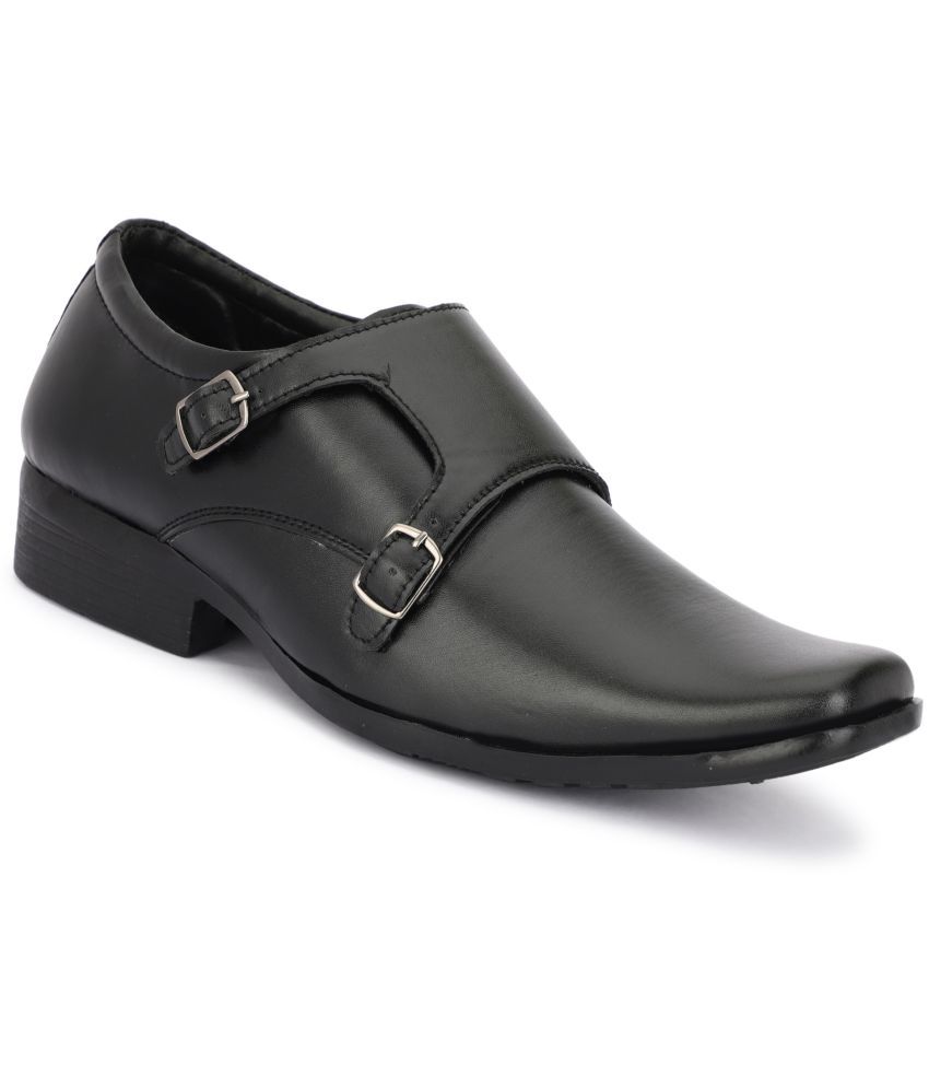     			Buxton - Black Men's Monk Strap Formal Shoes