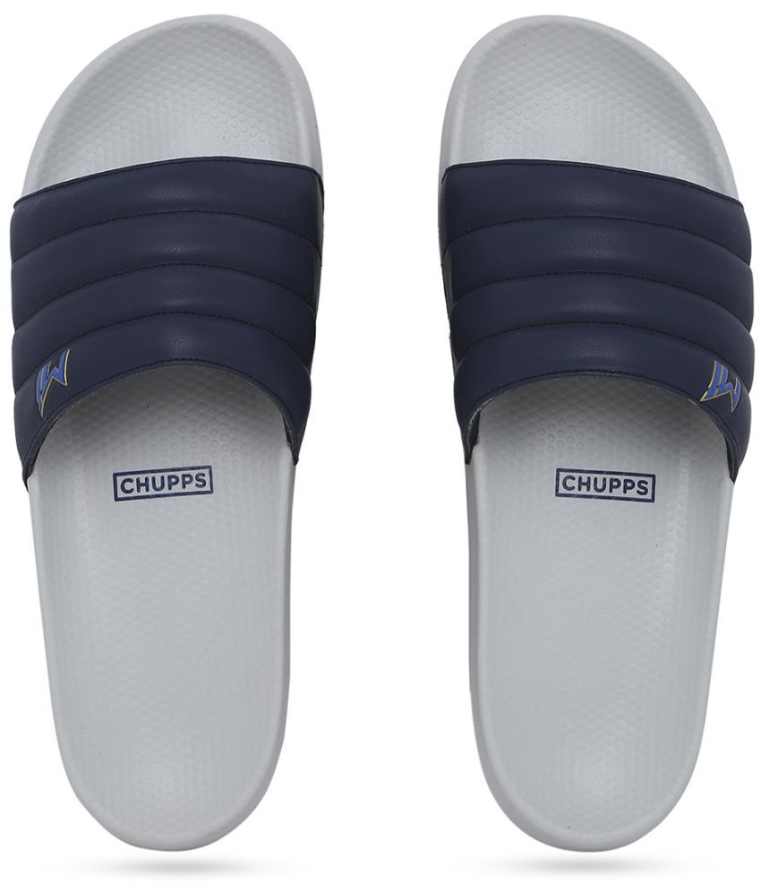     			CHUPPS - Grey Men's Slide Flip Flop