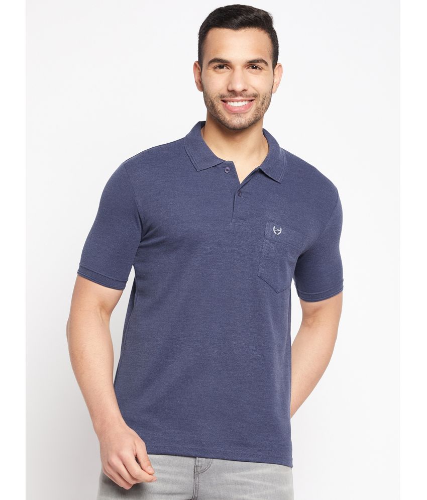     			Duke - Blue Cotton Blend Regular Fit Men's Polo T Shirt ( Pack of 1 )