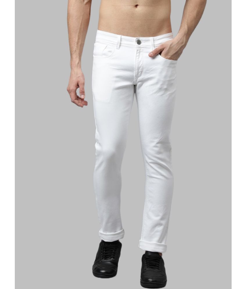     			Lawson - White Denim Slim Fit Men's Jeans ( Pack of 1 )