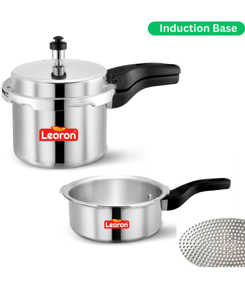     			Srushti Gold is now Leoron 2L and 3 L Aluminium OuterLid Pressure Cooker With Induction Base