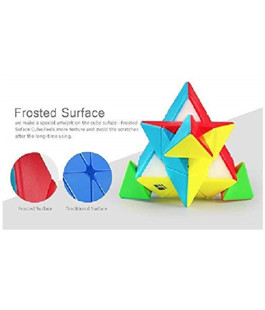     			AURAPURO Pyramid Cube 3 * 3 Super Speed Triangle Puzzle Cube (Sticker Less)