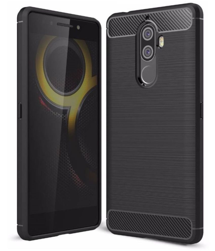     			BEING STYLISH - Black Silicon Hybrid Covers Compatible For Lenovo K8 Plus ( Pack of 1 )