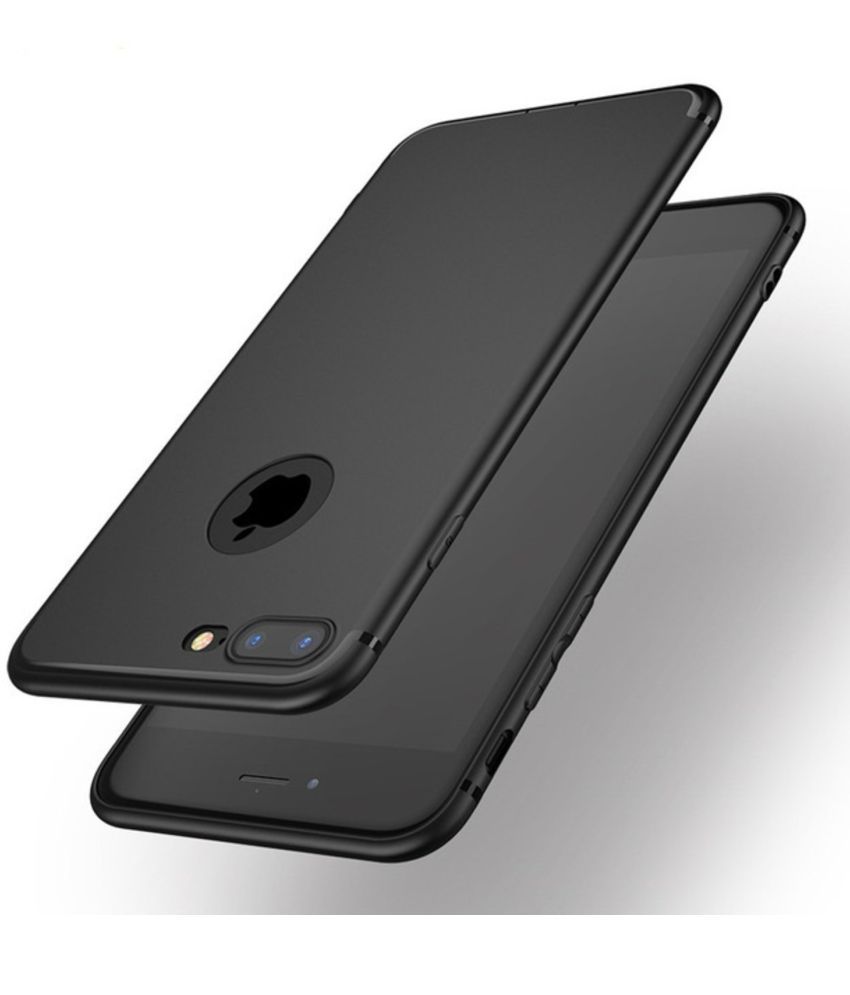     			BEING STYLISH - Black Silicon Plain Cases Compatible For Apple iPhone 7 Plus ( Pack of 1 )