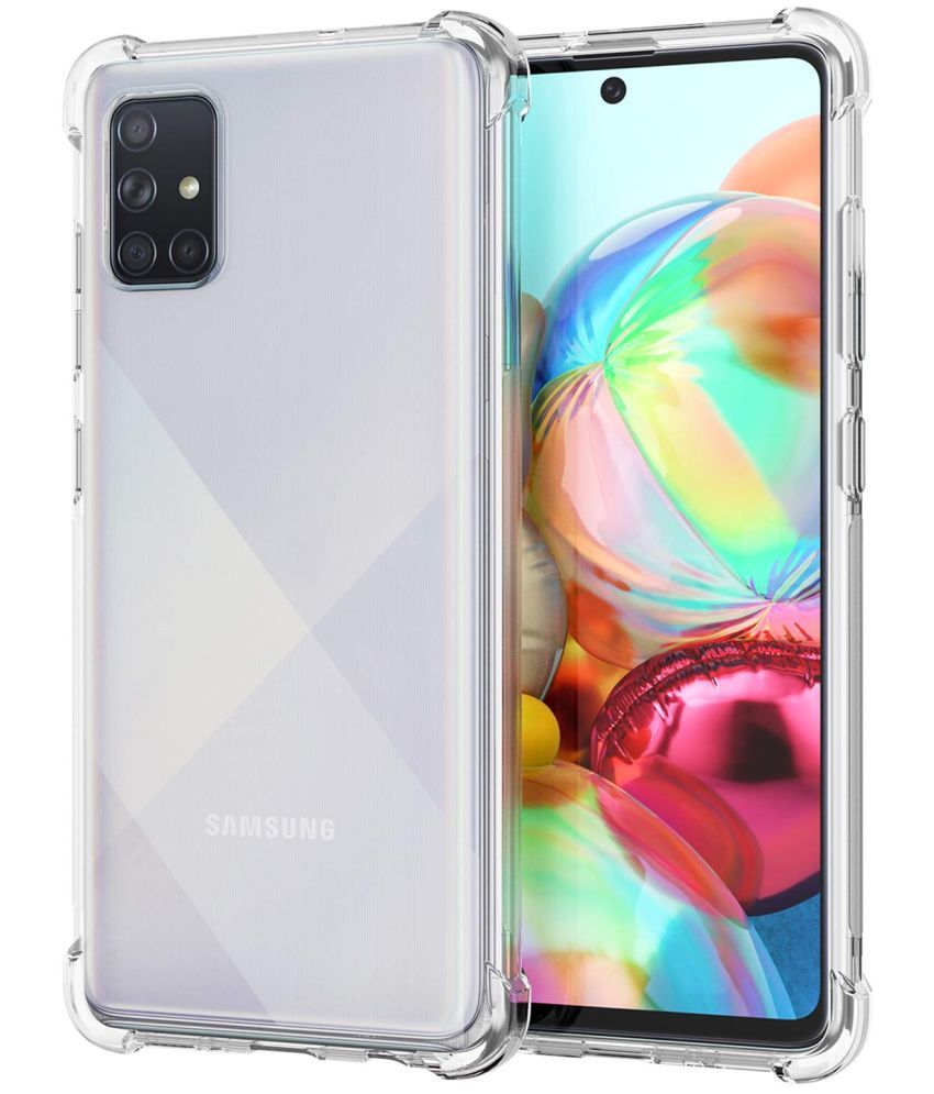     			BEING STYLISH - Transparent Silicon Plain Cases Compatible For Samsung Galaxy A71 ( Pack of 1 )