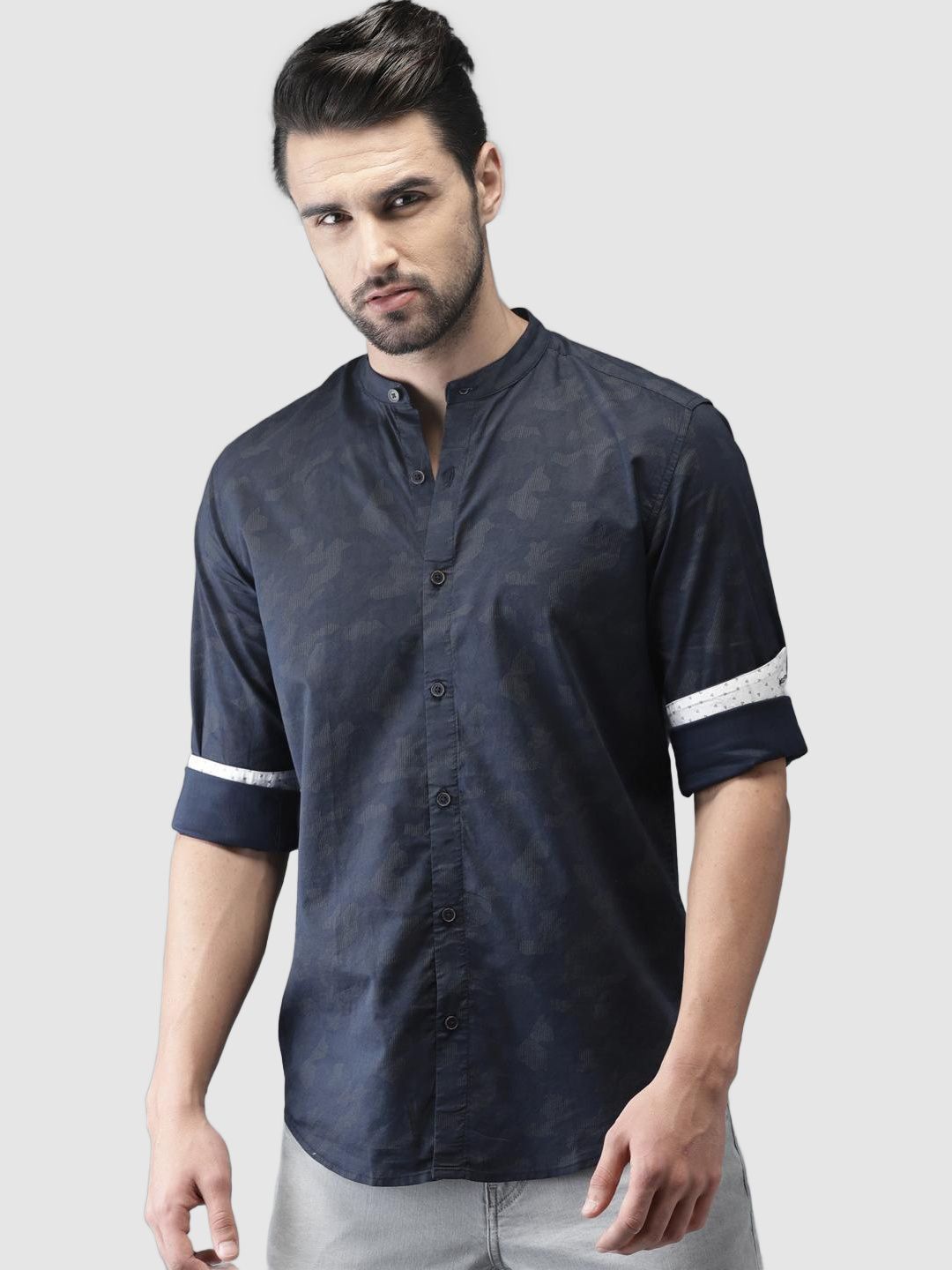     			Bene Kleed - Navy 100% Cotton Regular Fit Men's Casual Shirt ( Pack of 1 )