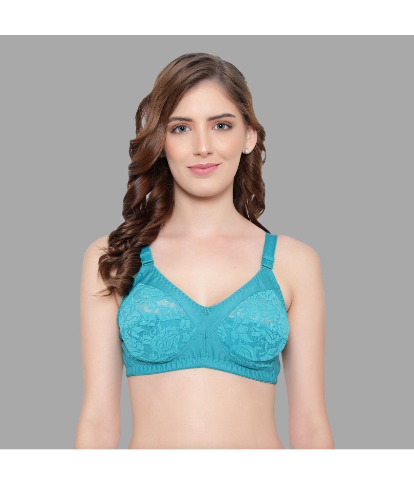     			KYODO - Blue Cotton Blend Non Padded Women's Everyday Bra ( Pack of 1 )