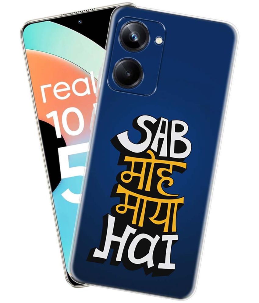     			NBOX - Multicolor Silicon Printed Back Cover Compatible For Realme 10 Pro 5G ( Pack of 1 )