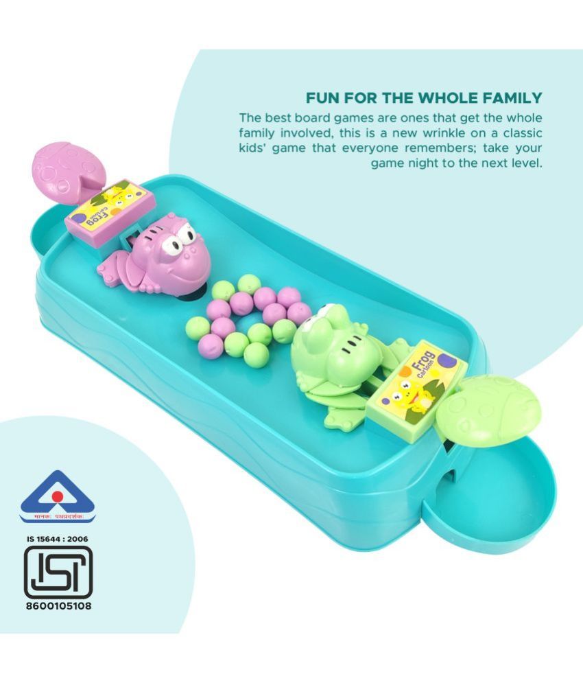     			NHR Hungry Frog Eating Beans Game for Kids, Family Party Parent-Child Interactive Game, Toy of Quick Reflexes, 2 Player Classic Board Games, Frog Toy for Kids, Hungry Frog for 3 Years+, Toy for Kids, Board Game for Kids, (2 Player, Multicolor)