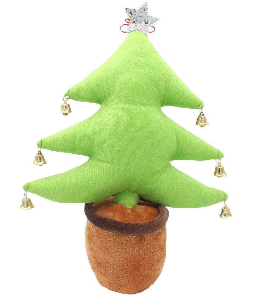     			Tickles Merry Christmas Santa Claus X-MAS Soft Stuffed Plush Tree for Kids Decoration Christmas Birthday Gift (Color: Green ; Size: 40 cm)