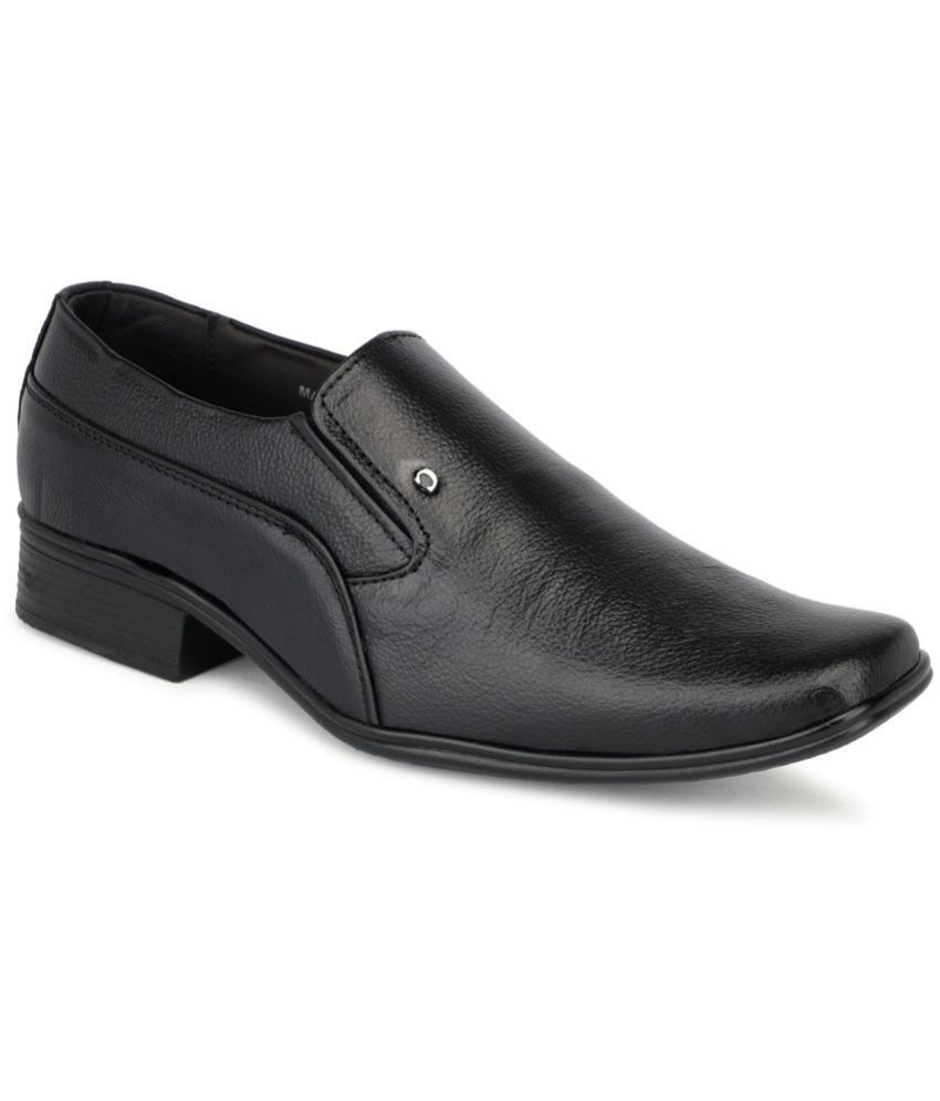     			Xarder - Black Men's Slip On Formal Shoes