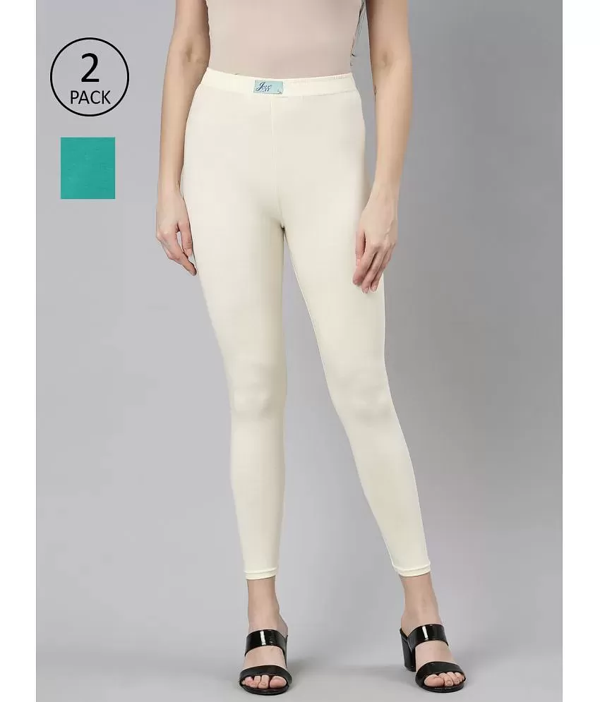 Buy online Women White Solid Legging from Capris & Leggings for Women by  Cadila for ₹279 at 36% off | 2024 Limeroad.com