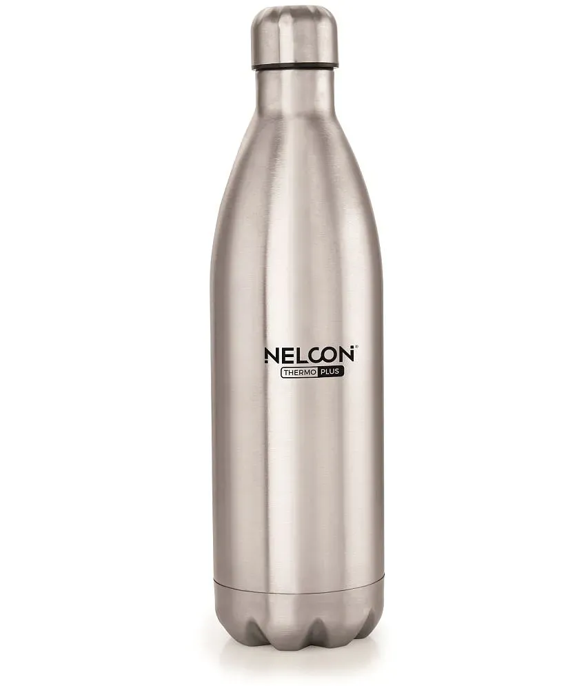 Milton Stainless Steel Water Bottle, 880 ml, Silver