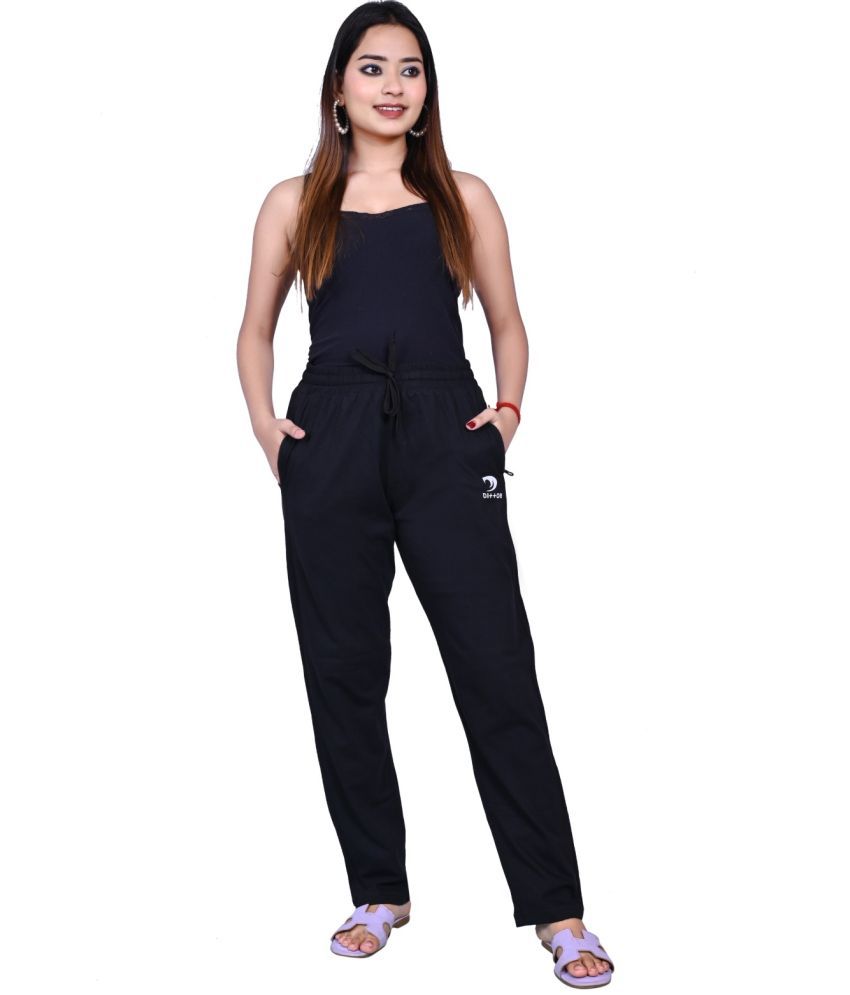     			AA R HOSIERY - Black Cotton Blend Women's Yoga,Cricket,Gym Trackpants ( Pack of 1 )