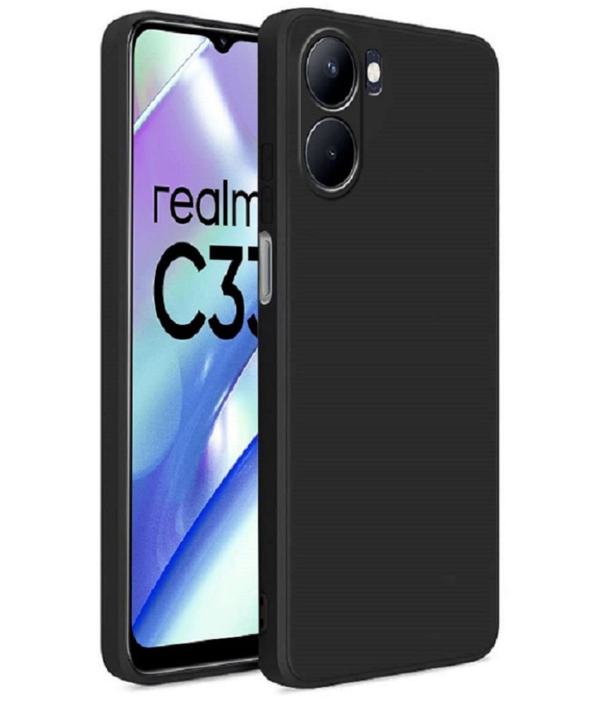     			CASE VA - Green Silicon Plain Cases Compatible For Realme C33 ( Pack of 1 )