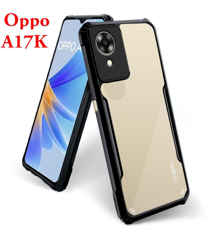     			JMA - Transparent Polycarbonate Hybrid Bumper Covers Compatible For Oppo A17K ( Pack of 1 )