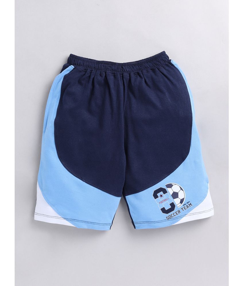     			Nottie planet - Navy Cotton Boys Shorts ( Pack of 1 )