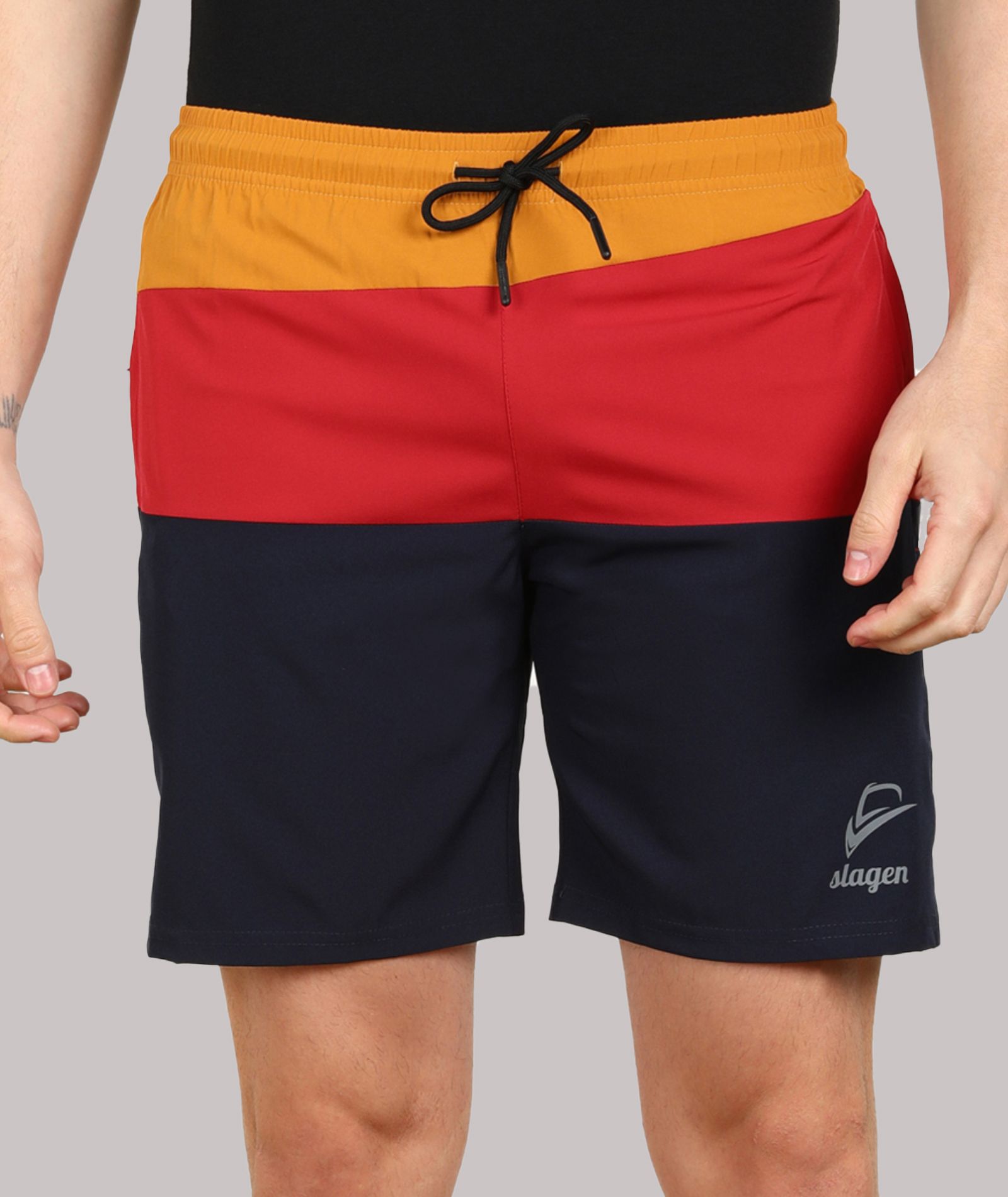     			SLAGEN - Multicolor Polyester Men's Running Shorts ( Pack of 1 )