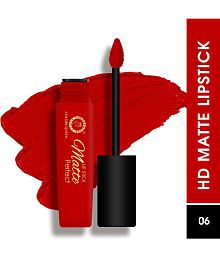 Colors Queen Matte Perfect Liquid Lipstick, Non Transfer &amp; Waterproof Liquid Lipstick For Women (Poppy Red)
