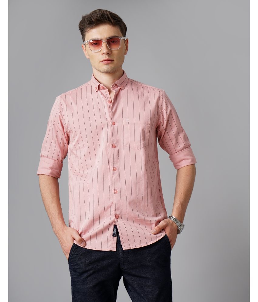     			Paul Street - Pink 100% Cotton Slim Fit Men's Casual Shirt ( Pack of 1 )