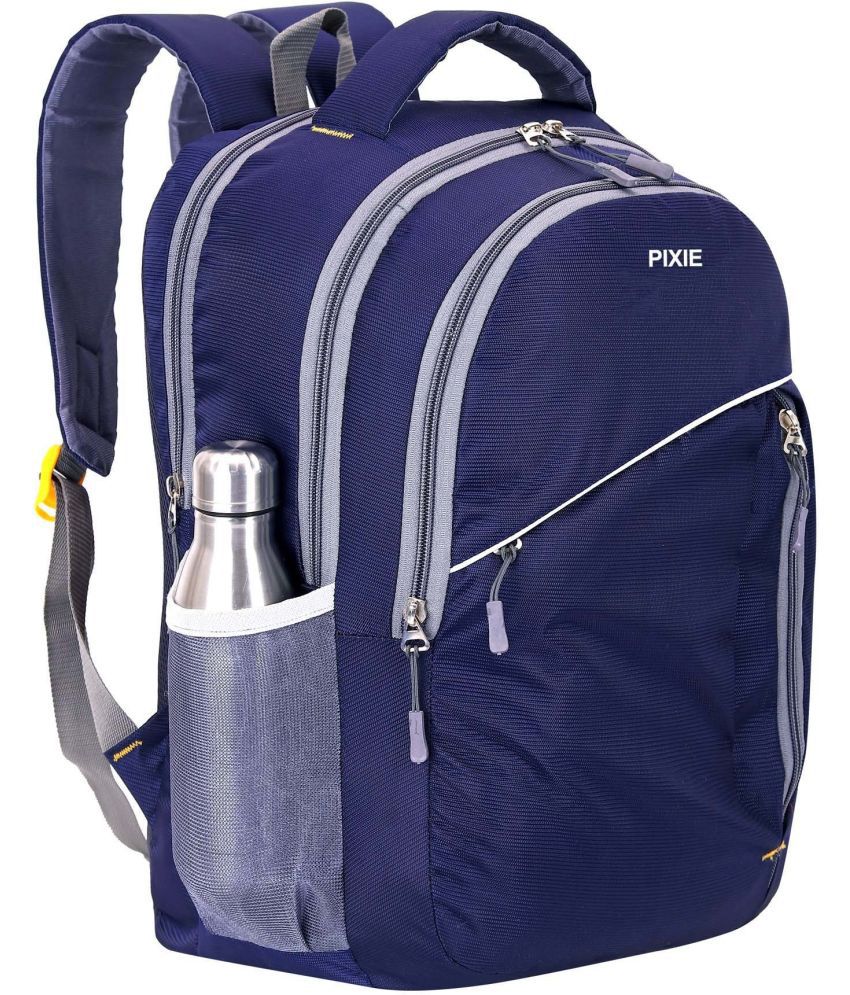     			Pixie - Blue Polyester Backpack ( 35 Ltrs )