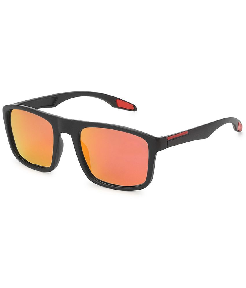     			Style Smith - Black Rectangular Sunglasses ( Pack of 1 )