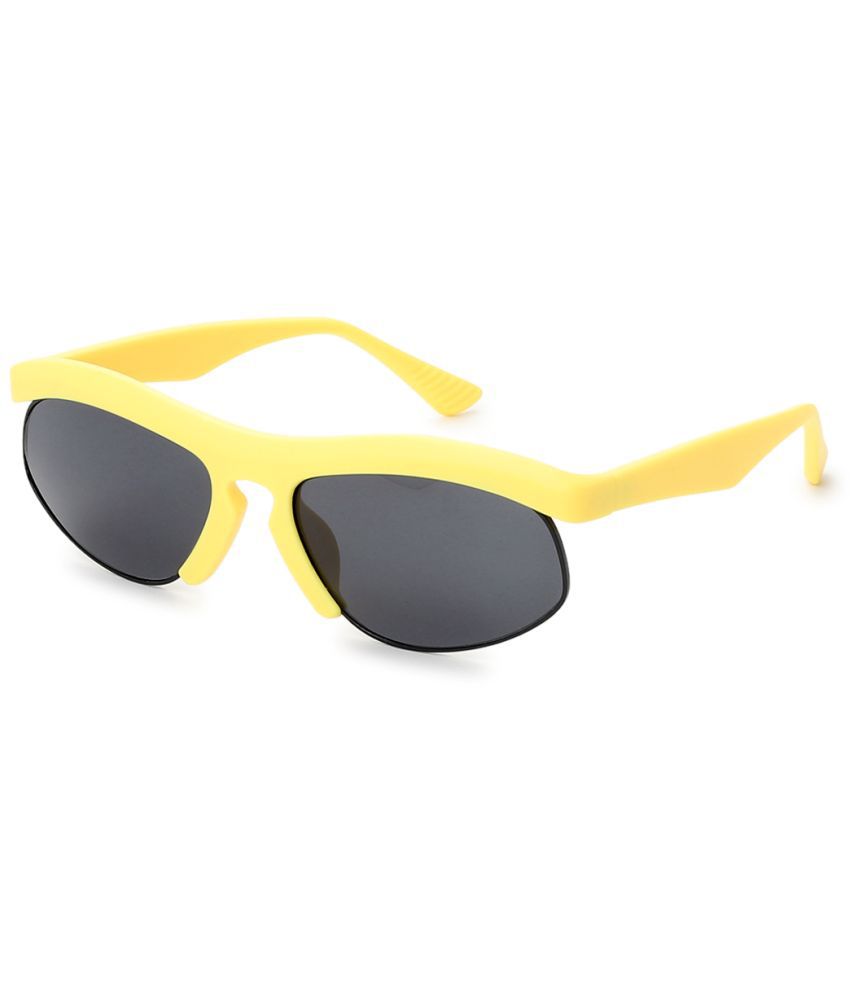     			Style Smith - Yellow Wrap Around Sunglasses ( Pack of 1 )