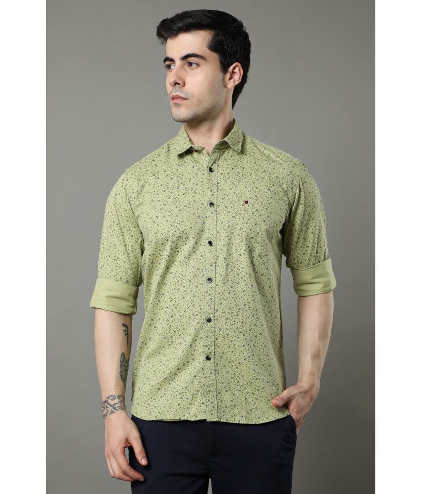     			Cool Colors - Green 100% Cotton Slim Fit Men's Casual Shirt ( Pack of 1 )