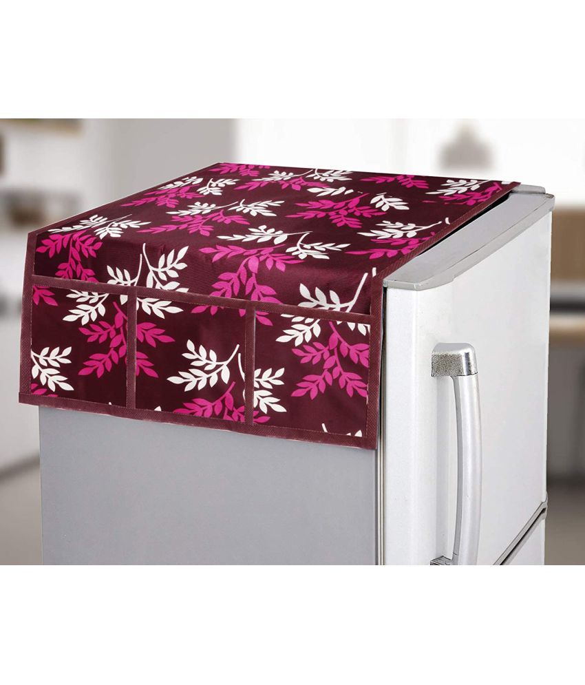     			Polyester Fridge Top Cover 55x97 Cm (Pack of 1) - Purple
