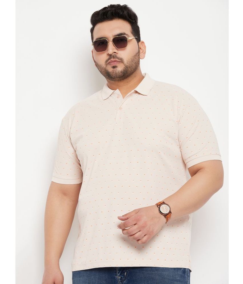     			MXN - Beige Cotton Blend Regular Fit Men's Polo T Shirt ( Pack of 1 )