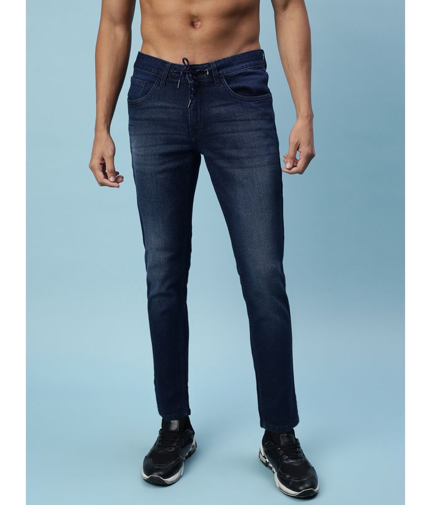 Veirdo - Dark Blue Denim Slim Fit Men's Jeans ( Pack of 1 )