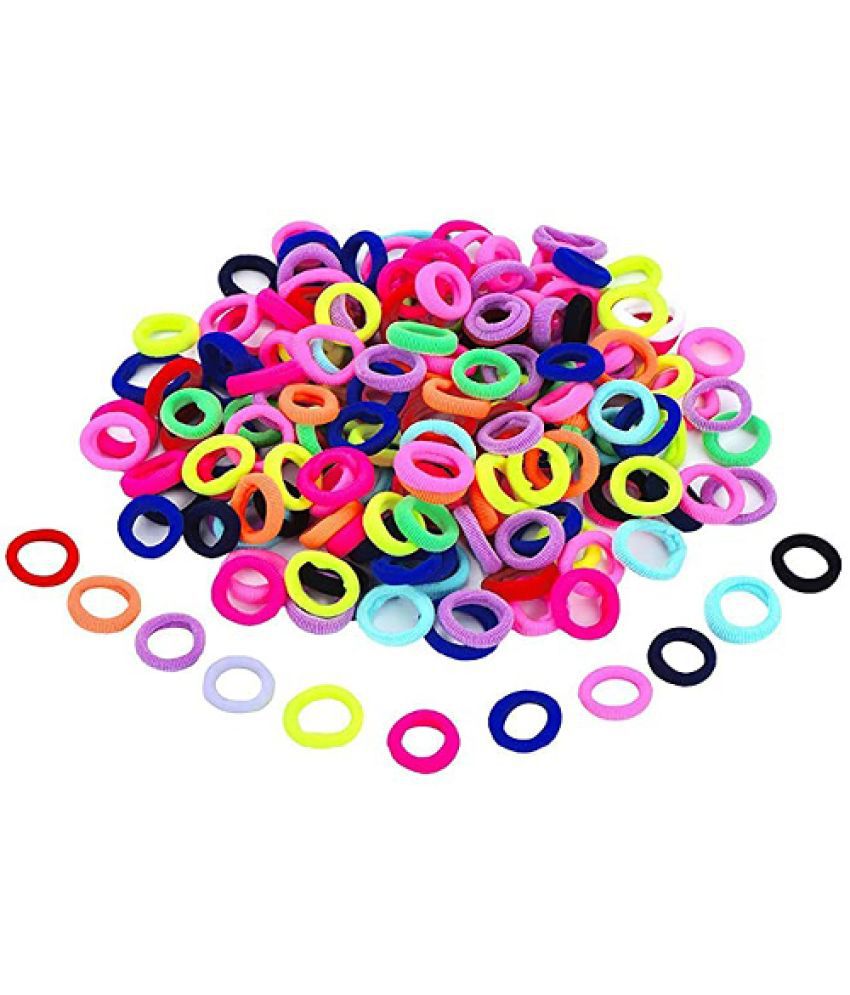     			Baby Girl's Mini Hair Rubber Bands - 96 pcs