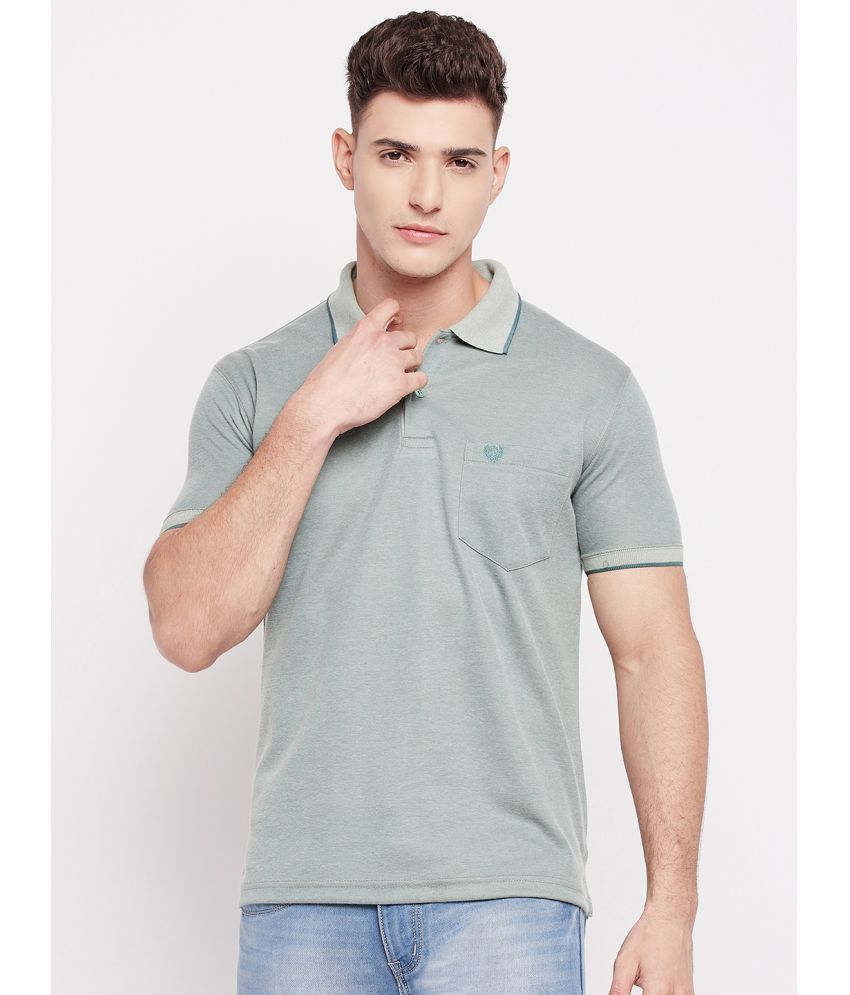     			Duke - Green Cotton Blend Regular Fit Men's Polo T Shirt ( Pack of 1 )