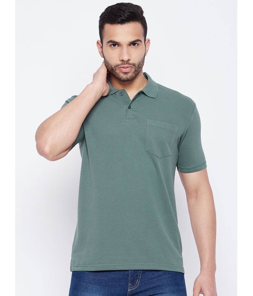     			Duke - Green Cotton Blend Regular Fit Men's Polo T Shirt ( Pack of 1 )