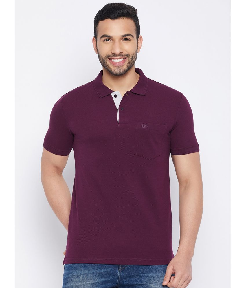     			Duke - Purple Cotton Blend Regular Fit Men's Polo T Shirt ( Pack of 1 )