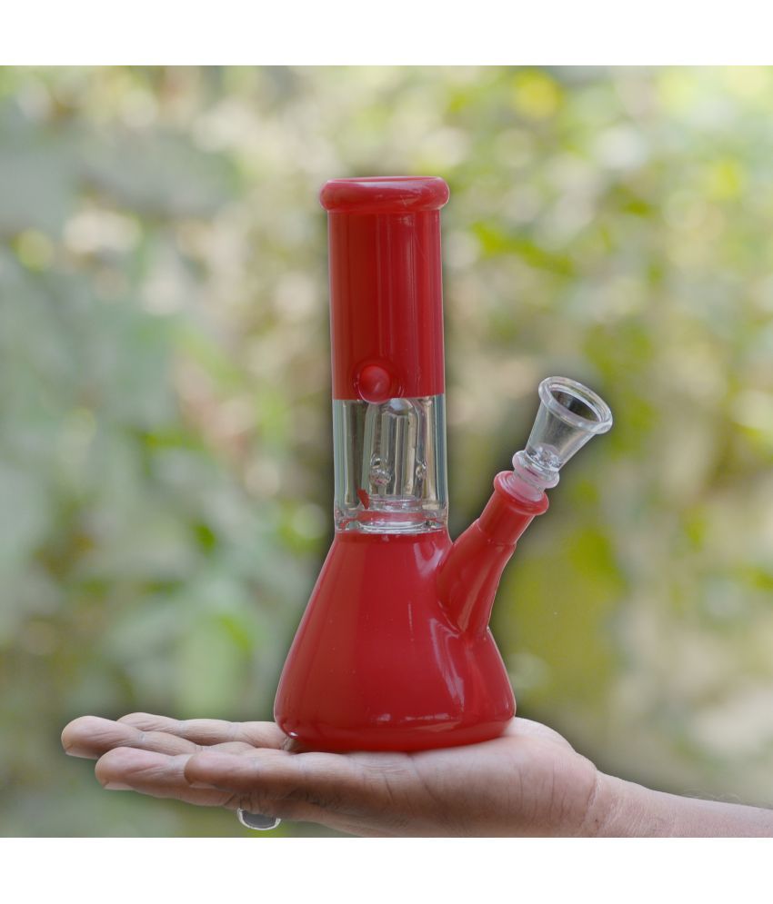     			JMALL Red 20 cm Glass Bong - Pack of 1