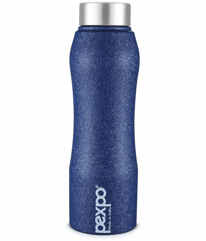     			PEXPO 750 ml Stainless Steel Fridge Water Bottle (Set of 1, Blue, Bistro)