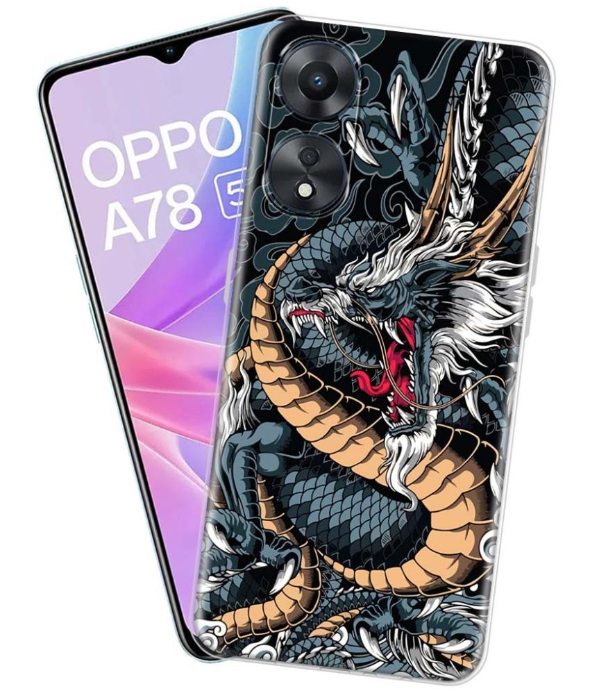     			NBOX - Multicolor Silicon Printed Back Cover Compatible For OPPO A78 5G ( Pack of 1 )