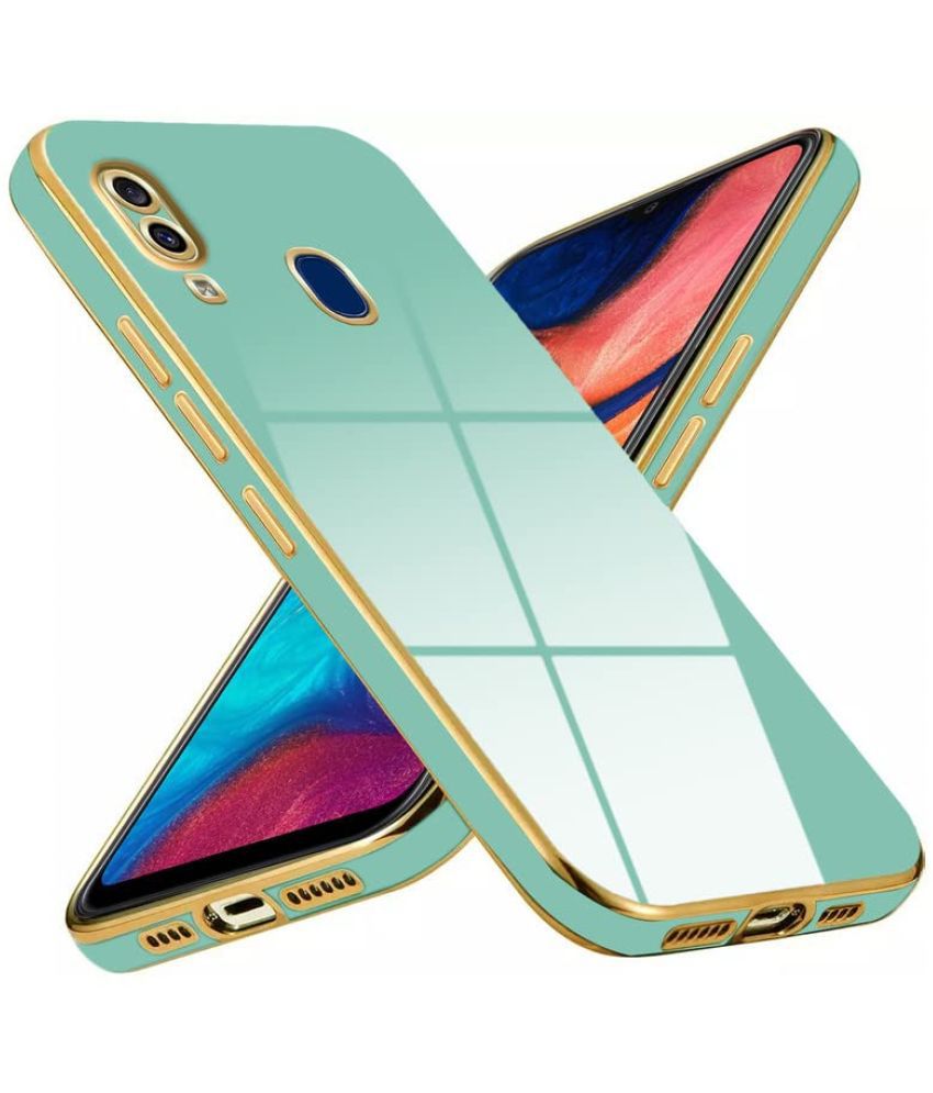     			NBOX - Green Silicon Plain Cases Compatible For Samsung Galaxy A20 ( Pack of 1 )