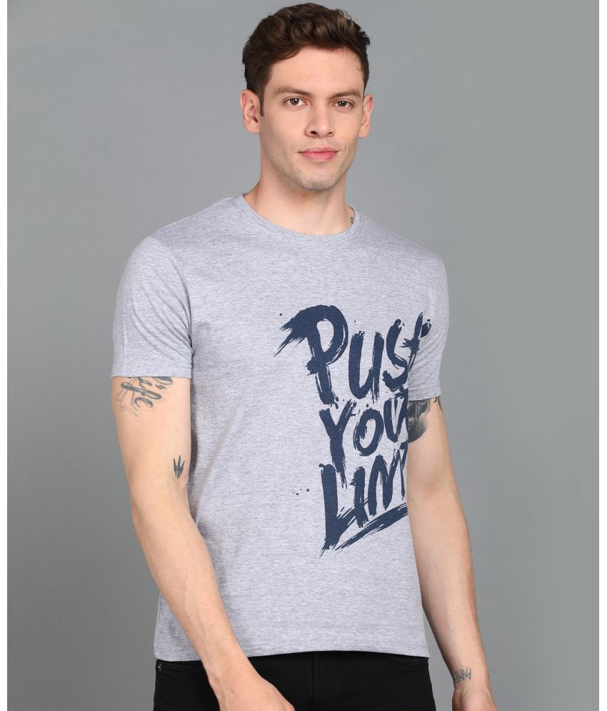     			Urbano Fashion - Grey Cotton Slim Fit Men's T-Shirt ( Pack of 1 )