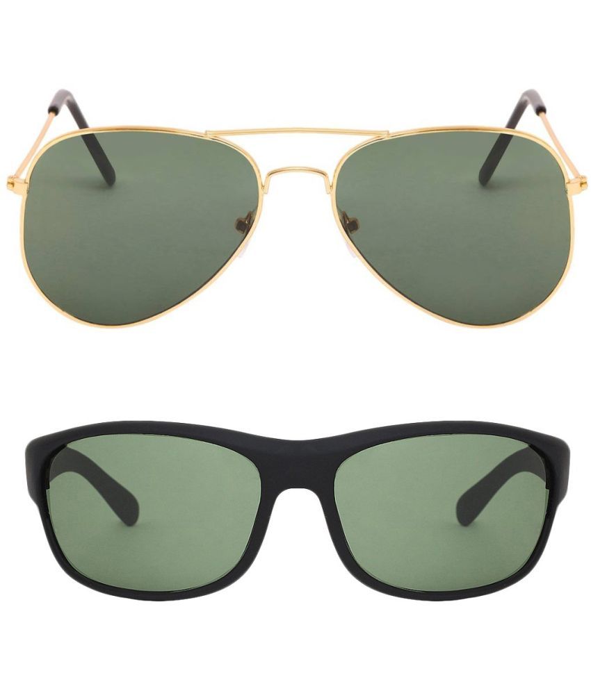     			Kanny Devis - Gold Pilot Sunglasses ( Pack of 2 )