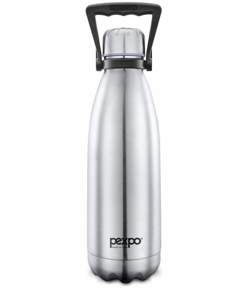     			Pexpo 1800ml 24 Hrs Hot and Cold Flask, Echo Vacuum insulated Bottle (Pack of 1, Silver)