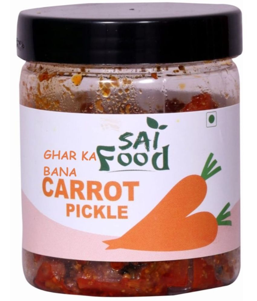     			SAi Food GHAR KA BANA Carrot Pickle Handcrafted with Zero Preservatives, No Artificial Colors & Flavors Pickle 250 g