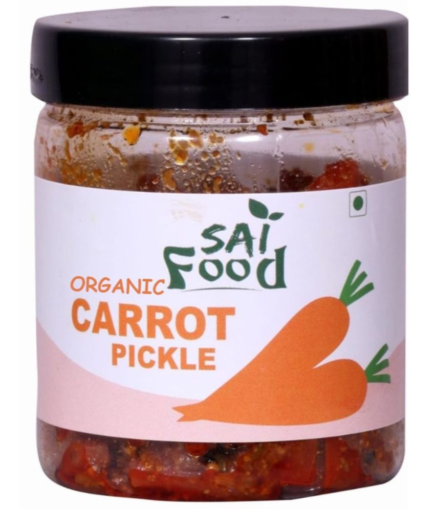     			SAi Food ORGANIC Carrot Pickle Handcrafted with Zero Preservatives, No Artificial Colors & Flavors Pickle 250 g