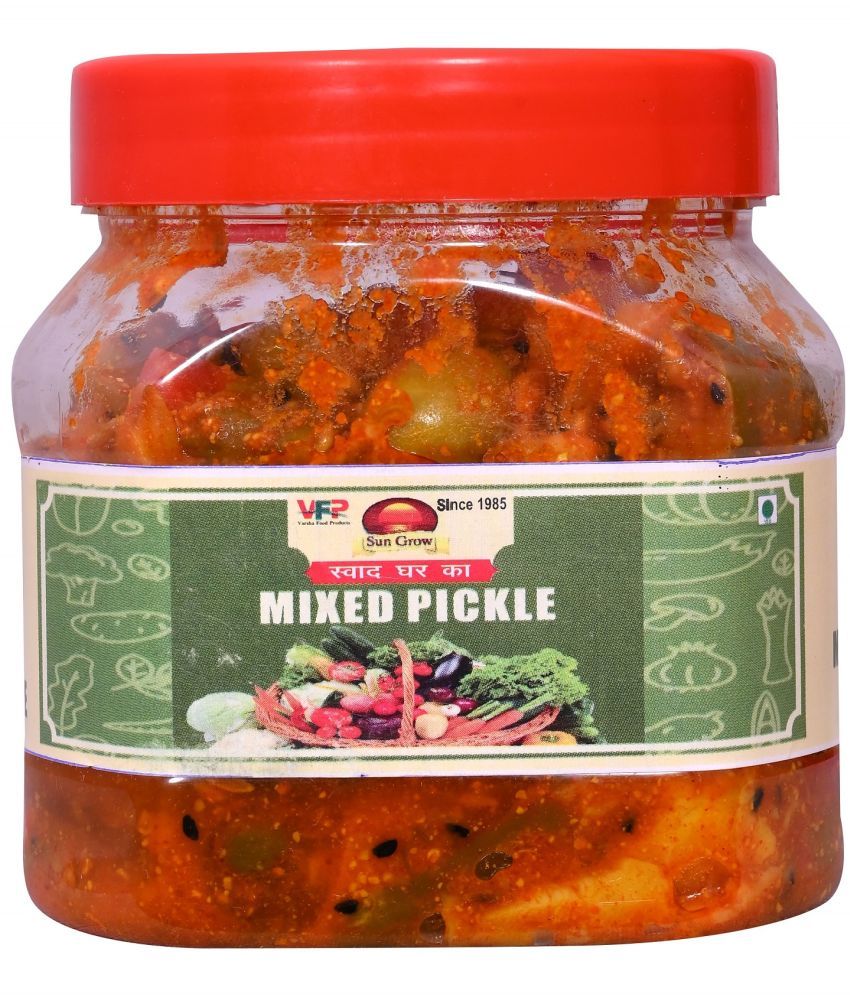     			Sun Grow Premium All in ONE Mixed Veg. Pickle (Real Taste of Pickle) Pickle Jar ||Mouth-Watering Pickle 400 g