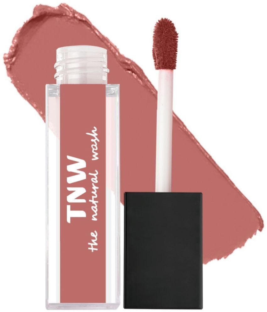     			TNW , The Natural Wash Matte Velvet Longtay Liquid Lipstick Mini(08) Pretty Peach, 1.2Ml