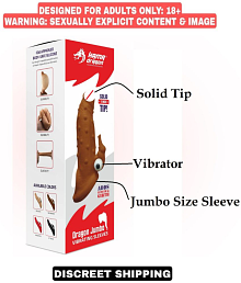 Kama Drag�n jumbo vibrating penis sleeve for men | Penis sleeve reusable condom with vibrator and lube, Sexy toy, sexy product | Use with sexy products, six toys dolls 12inch dildos sprays for men caps vibrators for adults