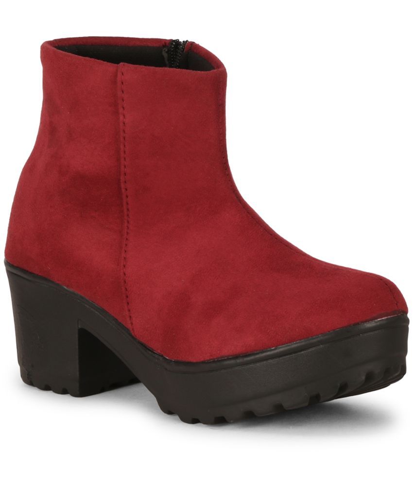     			Commander - Red Women's Ankle Length Boots