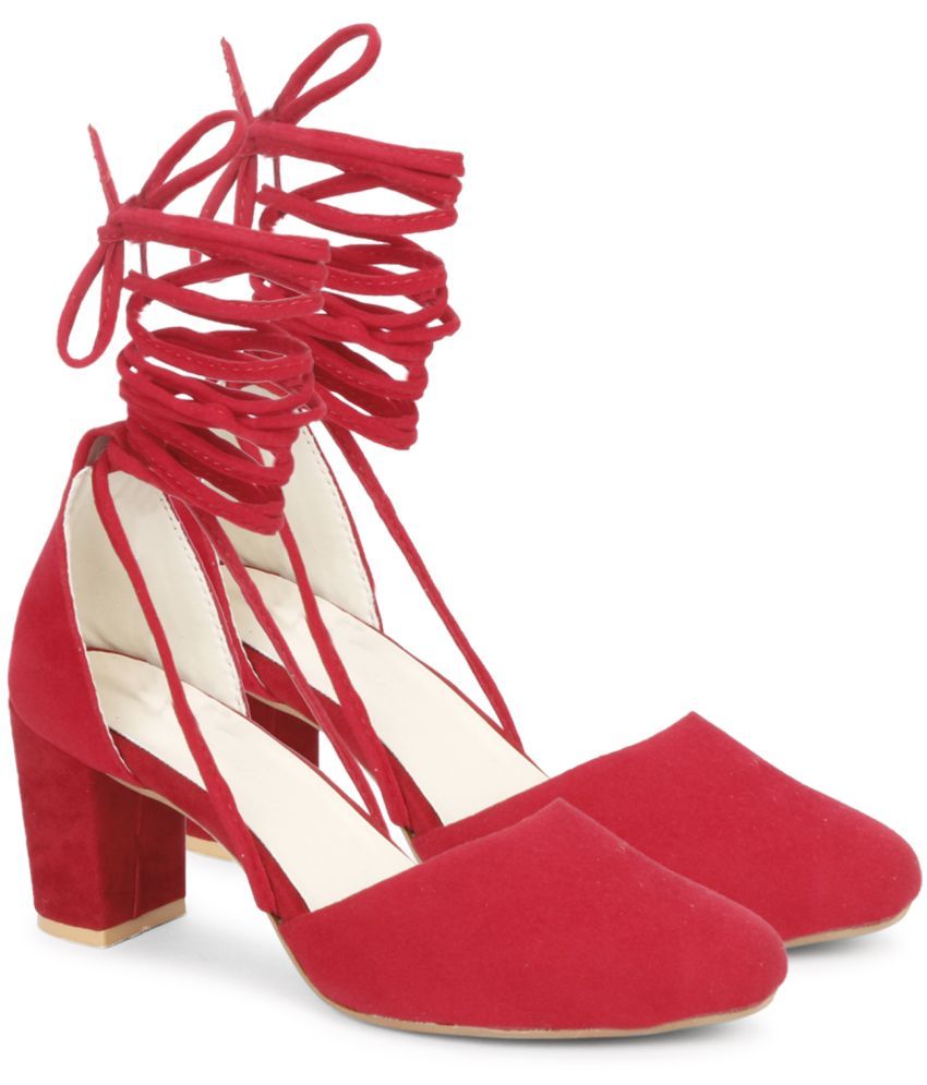     			Commander - Red Women's Gladiators Heels