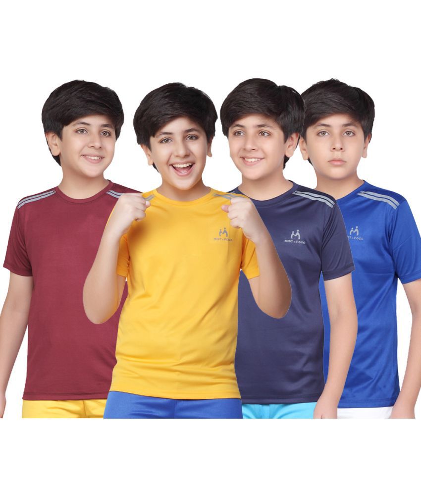 MIST N FOGG - Multicolor Polyester Boy's T-Shirt ( Pack of 4 )